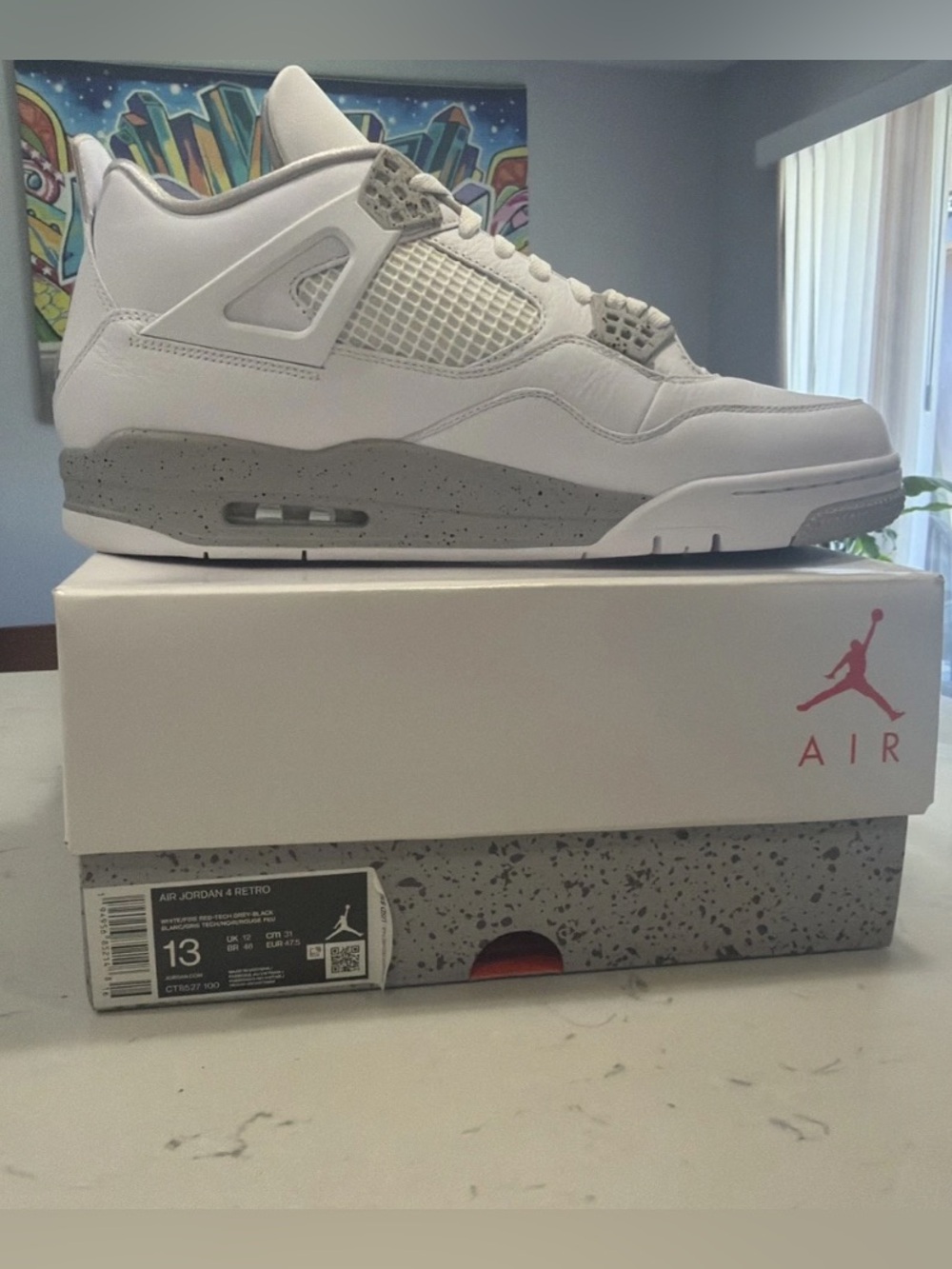 Nike Air Jordan 4 Retro White Oreo (2021) CT8527-100 Men’s Size 13 NEW OG